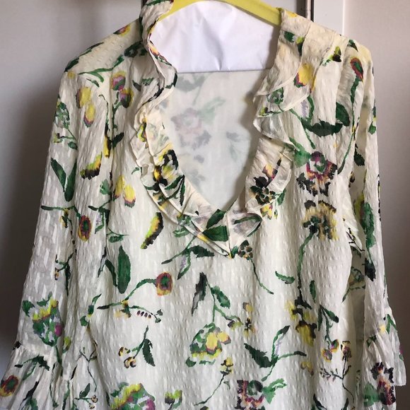 Tanya Taylor Tops - Tanya Taylor Silk floral top sz. 10